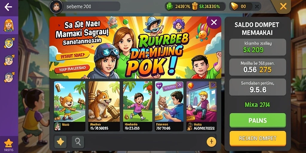 Screenshot menampilkan antarmuka utama game 62HOT.