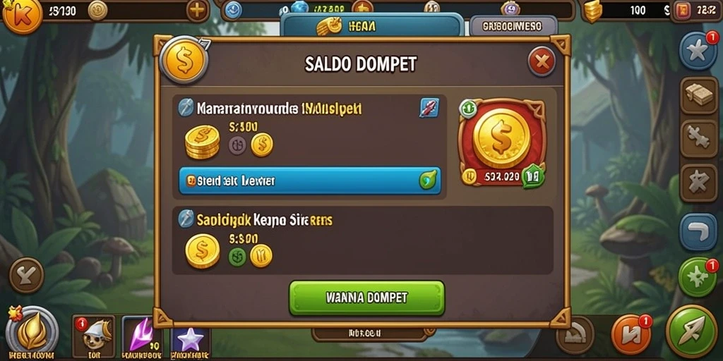 Screenshot menunjukkan antarmuka pengguna yang menarik.