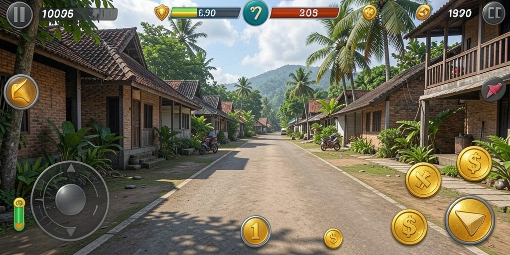 Screenshot menampilkan level awal permainan RPIDWIN.