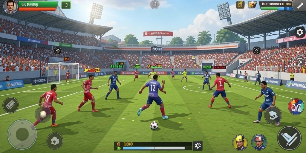 Screenshot mesin slot dengan tema petualangan.